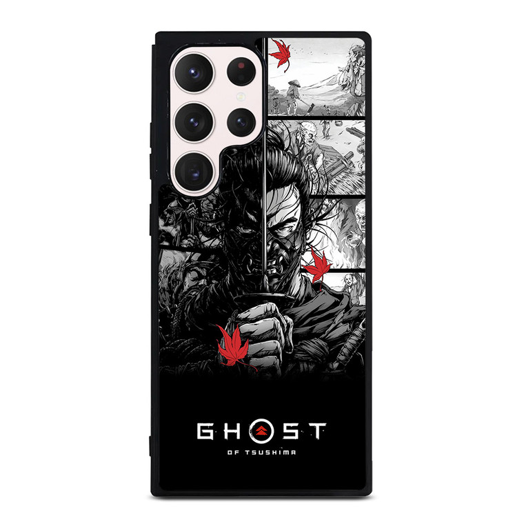 GHOST OF TSUSHIMA LOGO BLACK WHITE Samsung Galaxy S23 Ultra Case Cover