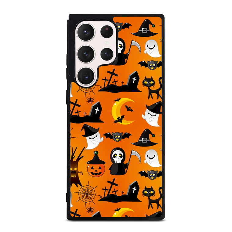 HAPPY HALLOWEEN CARTOON PATERN Samsung Galaxy S23 Ultra Case Cover