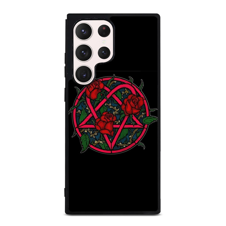 HIM BAND HEARTAGRAM FLOWER Samsung Galaxy S23 Ultra Case Cover