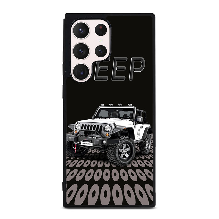 JEEP WHITE CAR Samsung Galaxy S23 Ultra Case Cover