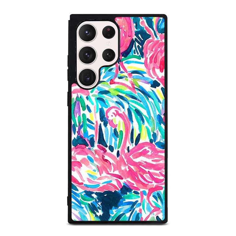 LILLY PULITZER FLAMINGO Samsung Galaxy S23 Ultra Case Cover