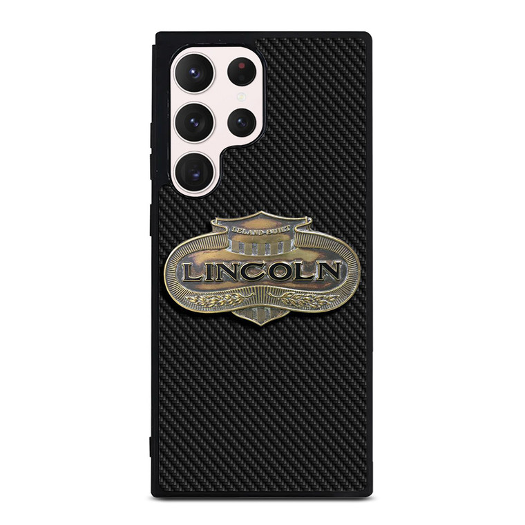 LINCOLN MOTOR LOGO CARBON Samsung Galaxy S23 Ultra Case Cover