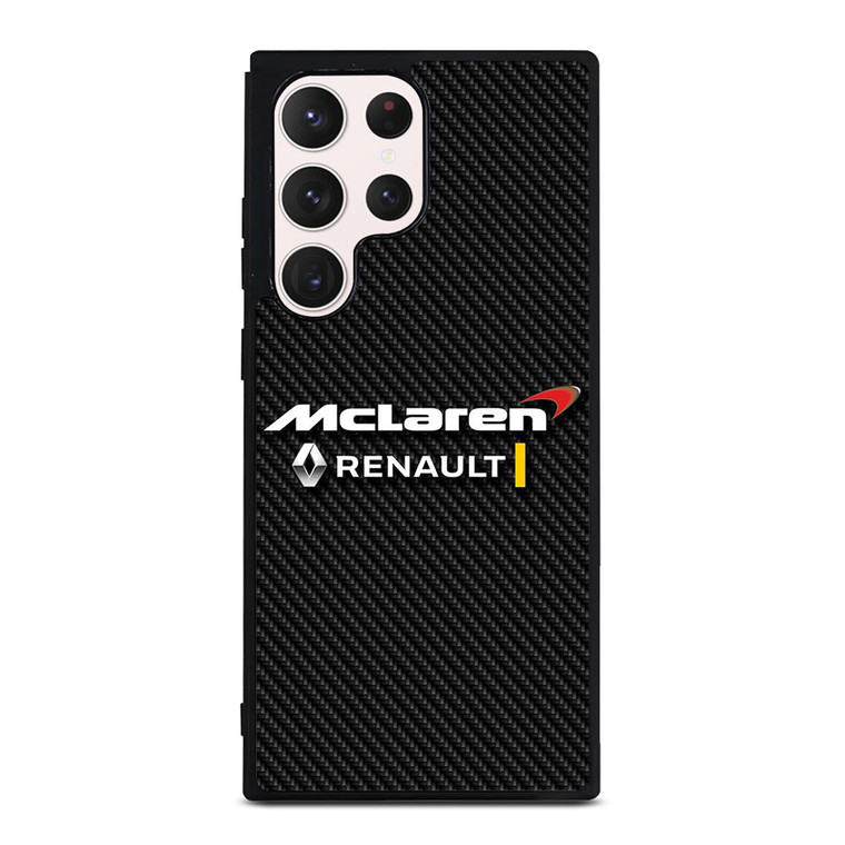 MCLAREN RENAULT LOGO CARBON. Samsung Galaxy S23 Ultra Case Cover