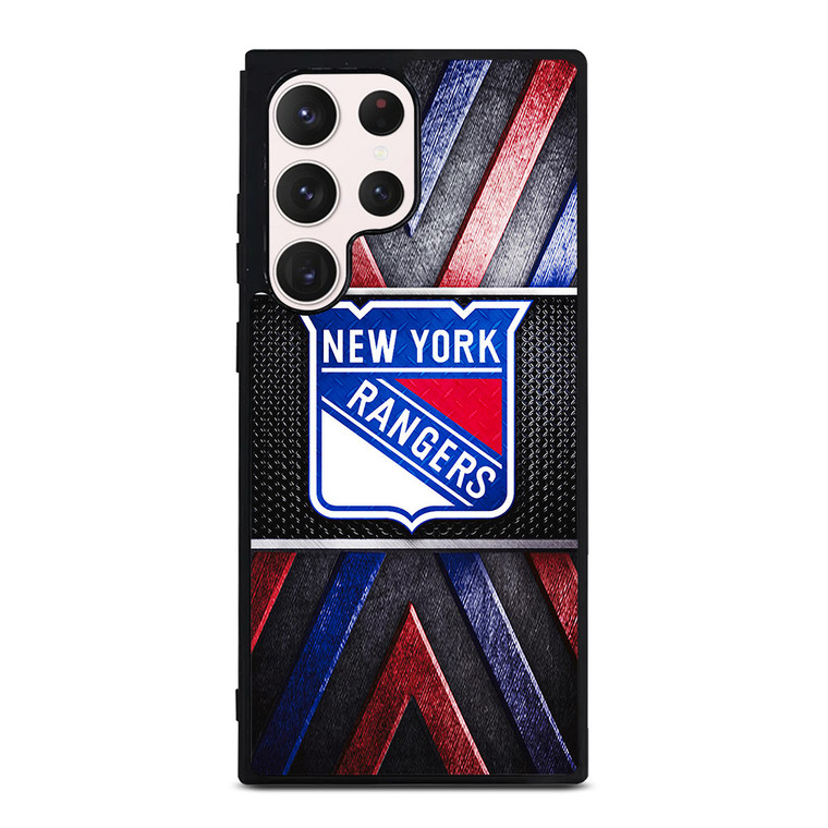 NEW YORK RANGERS NHL METAL LOGO Samsung Galaxy S23 Ultra Case Cover