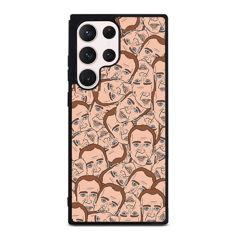 NICOLAS CAGE CARTOON COLLAGE Samsung Galaxy S23 Ultra Case Cover