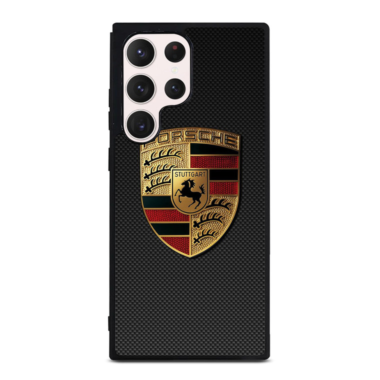 PORSCHE LOGO CARBON Samsung Galaxy S23 Ultra Case Cover