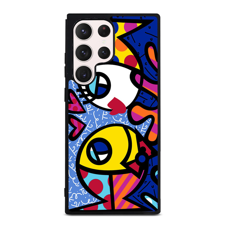 ROMERO BRITTO FISH LOVE Samsung Galaxy S23 Ultra Case Cover ROMERO BRITTO FISH LOVE Samsung Galaxy S23 Ultra Case Cover