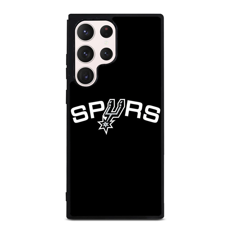 SAN ANTONIO SPURS LOGO BLACK Samsung Galaxy S23 Ultra Case Cover