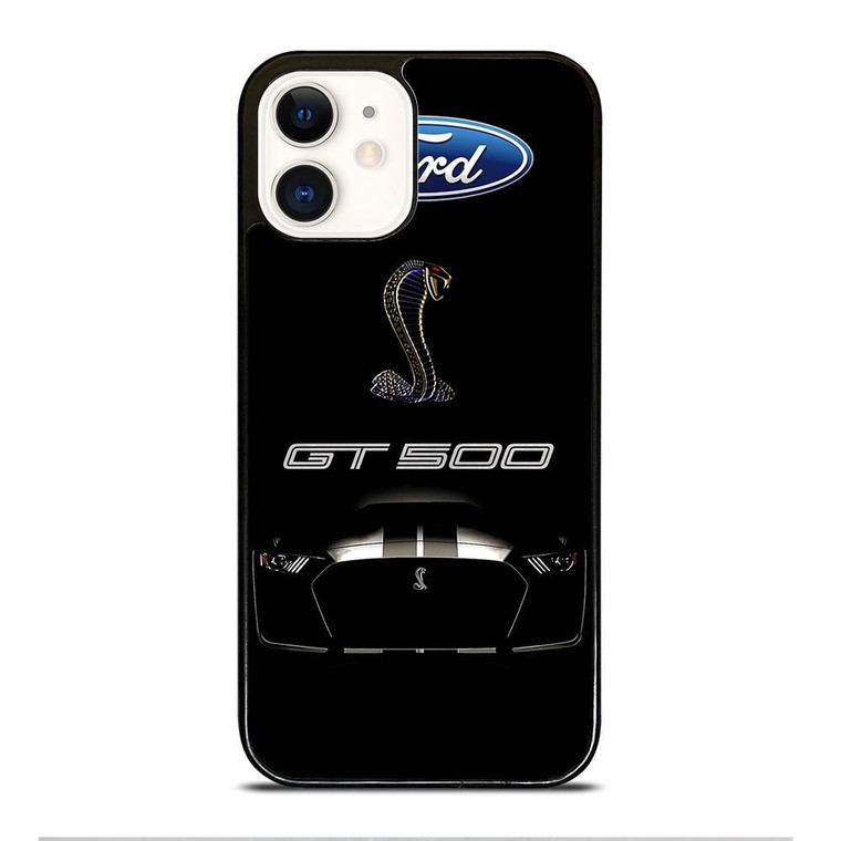 FORD MUSTANG GT BLACK iPhone 12 Case Cover