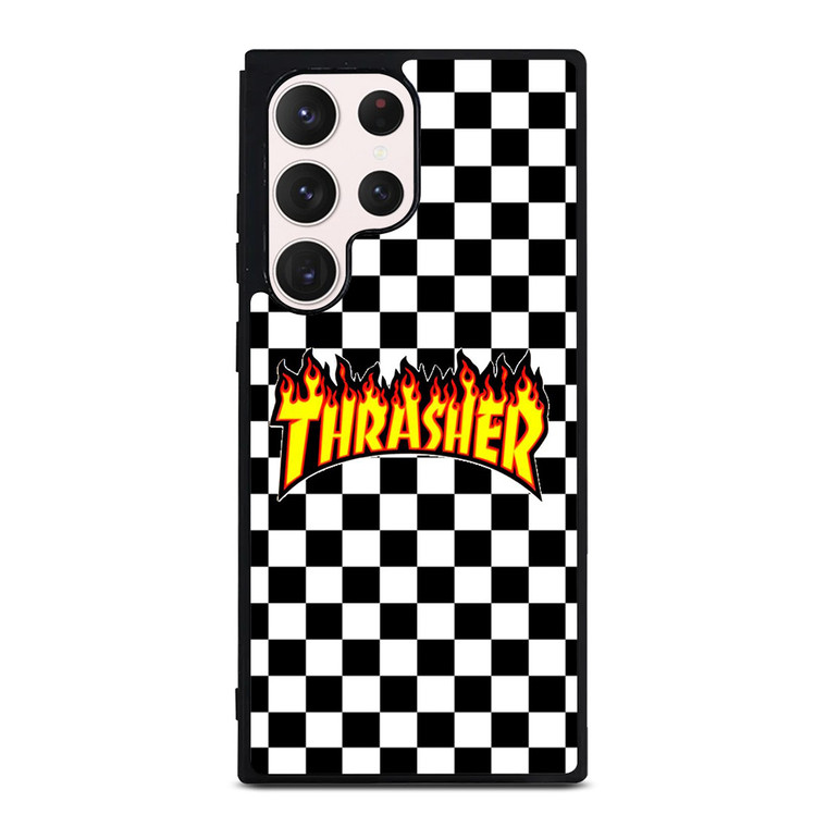 THRASHER CHECKERBOARD Samsung Galaxy S23 Ultra Case Cover