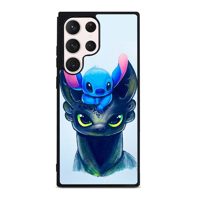 TOOTHLESS AND STITCH ART Samsung Galaxy S23 Ultra Case Cover