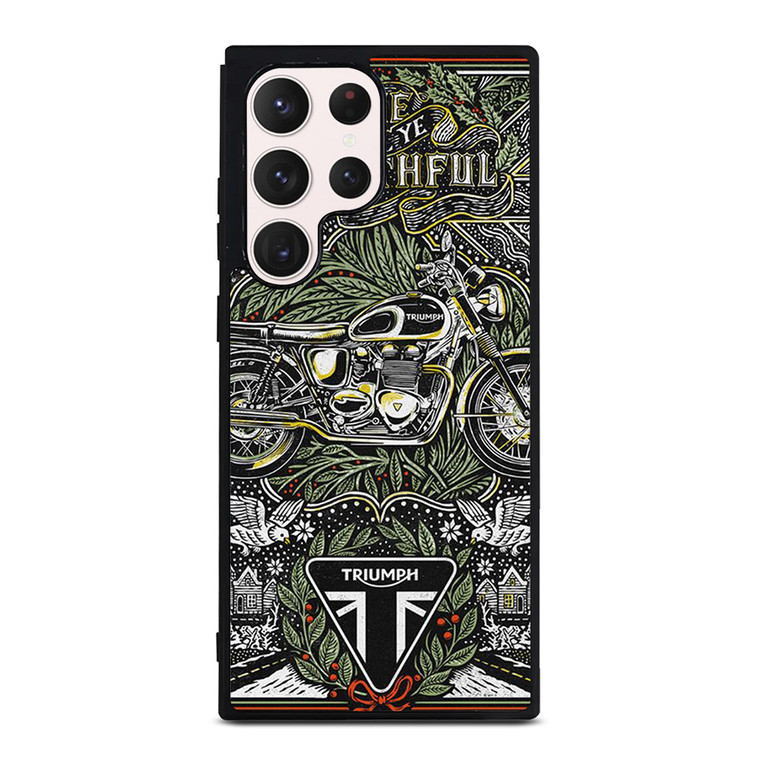 TRIUMPH MOTORCYCLE POSTER Samsung Galaxy S23 Ultra Case Cover