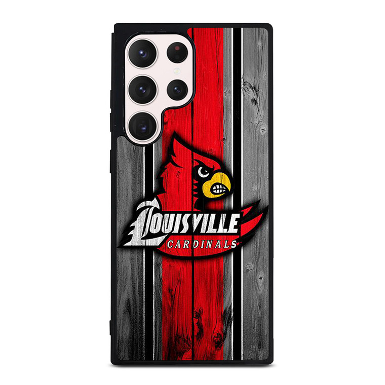 UNIVERSITY OF LOUISVILLE WOODEN LOGO Samsung Galaxy S23 Ultra Case Cover