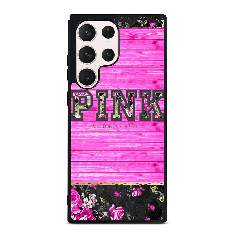 VICTORIA'S SECRET PINK FLORAL Samsung Galaxy S23 Ultra Case Cover