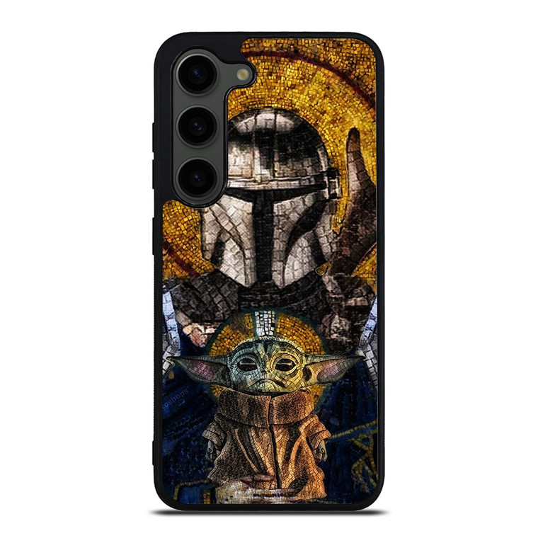 BABY YODA AND THE MANDALORIAN MOSAIC Samsung Galaxy S23 Plus Case Cover