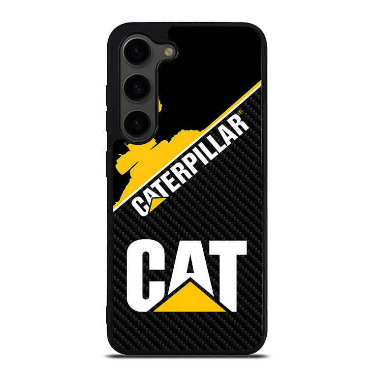 CAT CATERPILLAR LOGO CARBON Samsung Galaxy S23 Plus Case Cover