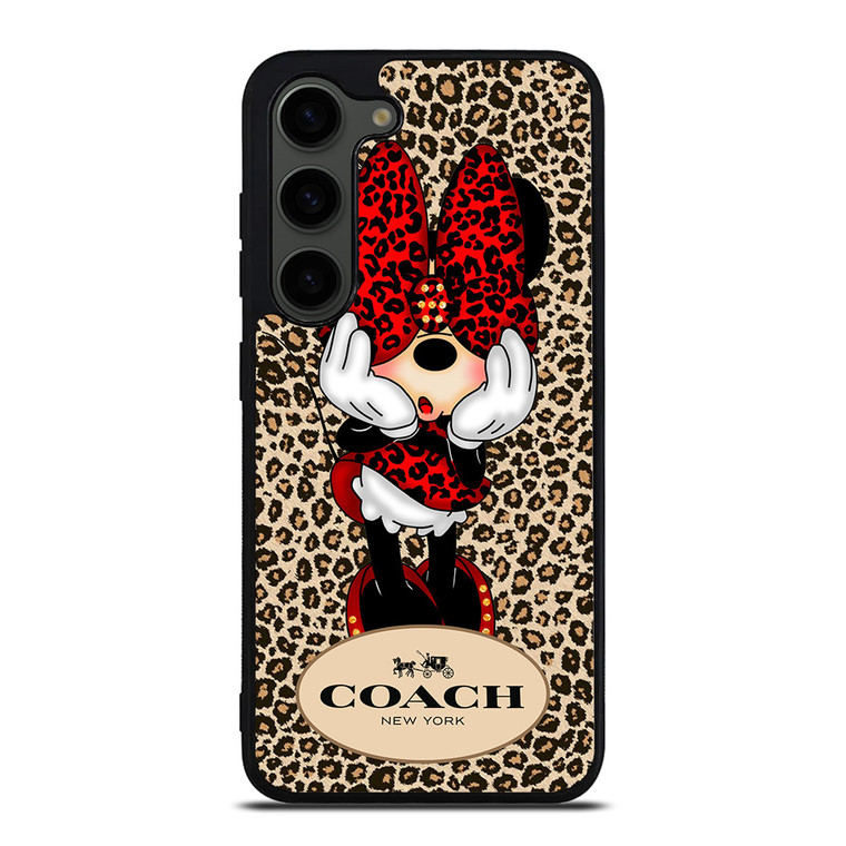 COACH MINNIE MOUSE LEOPARD Samsung Galaxy S23 Plus Case Cover