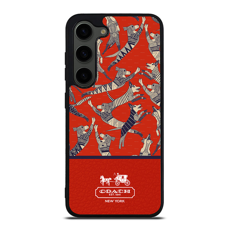COACH NEW YORK DOG PARTY Samsung Galaxy S23 Plus Case Cover