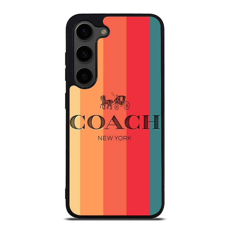 COACH NEW YORK STRIPES 2 Samsung Galaxy S23 Plus Case Cover