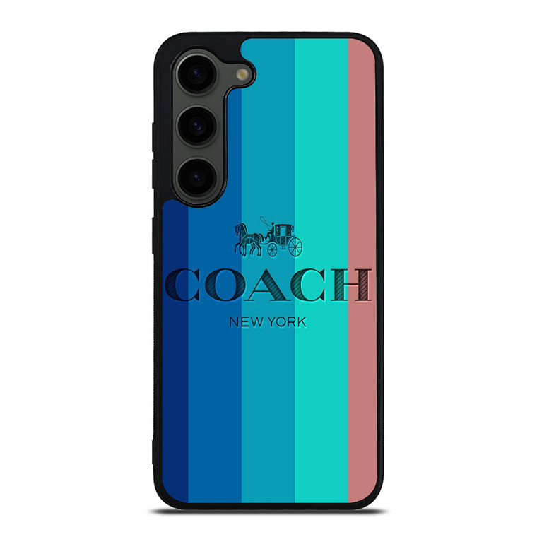 COACH NEW YORK STRIPES Samsung Galaxy S23 Plus Case Cover