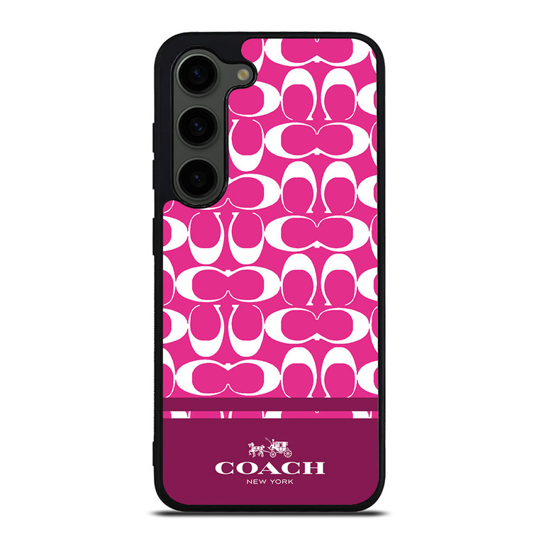 COACH PINK NEW YORK Samsung Galaxy S23 Plus Case Cover COACH PINK NEW YORK Samsung Galaxy S23 Plus Case Cover