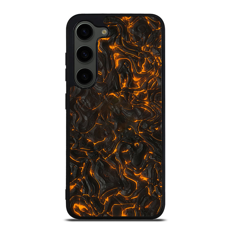 FIRE AND LAVA TEXTURES Samsung Galaxy S23 Plus Case Cover