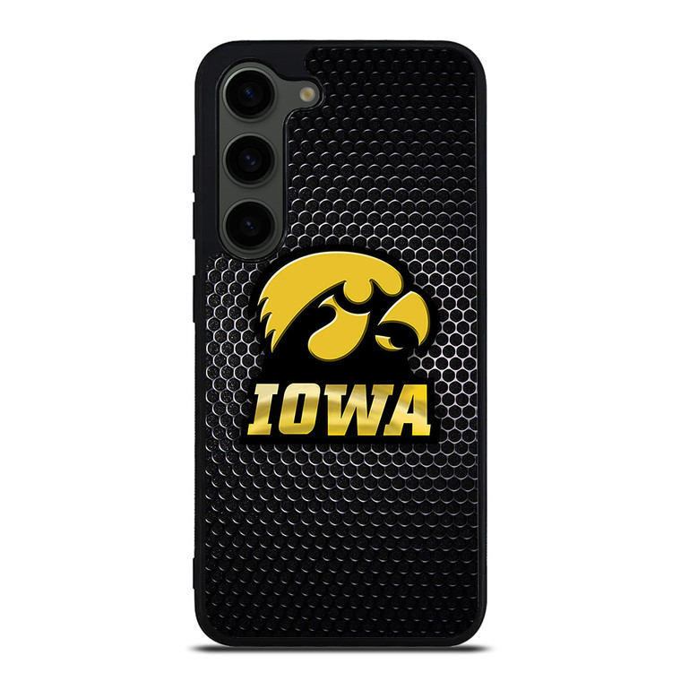 IOWA HAWKEYES METAL LOGO Samsung Galaxy S23 Plus Case Cover