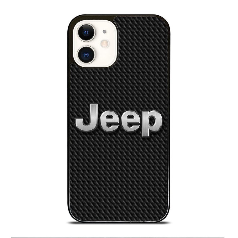 JEEP LOGO CARBON iPhone 12 Case Cover
