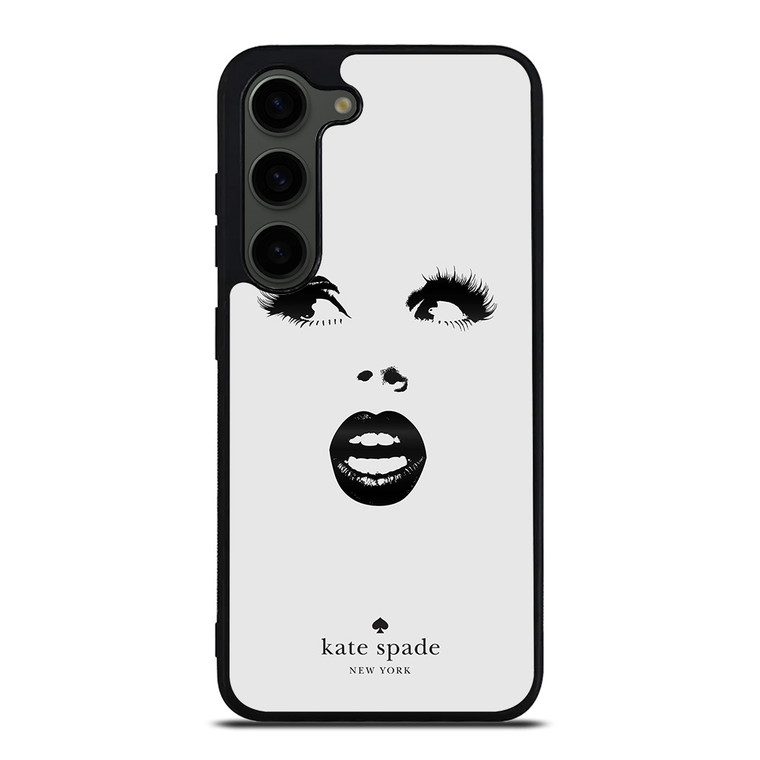 KATE SPADE BLACK WHITE FACE Samsung Galaxy S23 Plus Case Cover