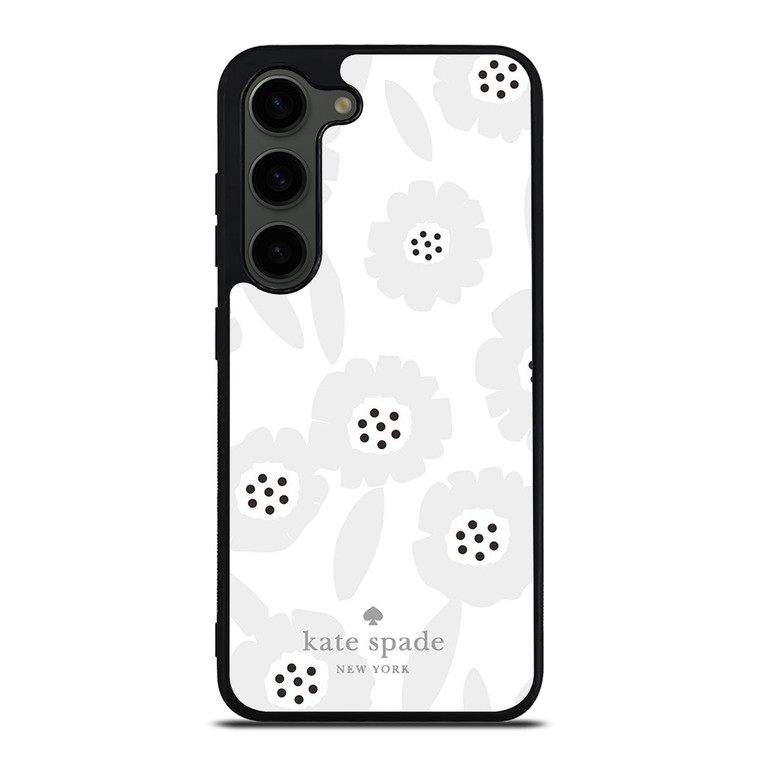 KATE SPADE GREY FLOWER Samsung Galaxy S23 Plus Case Cover