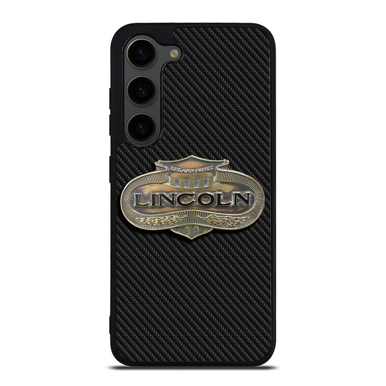 LINCOLN MOTOR LOGO CARBON Samsung Galaxy S23 Plus Case Cover