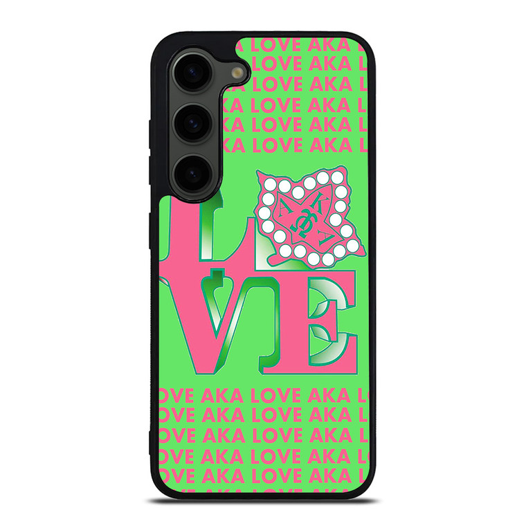 LOVE AKA PINK AND GREEN Samsung Galaxy S23 Plus Case Cover