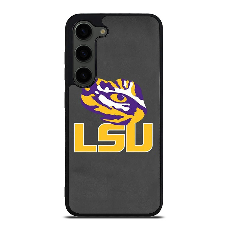 LSU TIGERS LEATHER LOGO Samsung Galaxy S23 Plus Case Cover