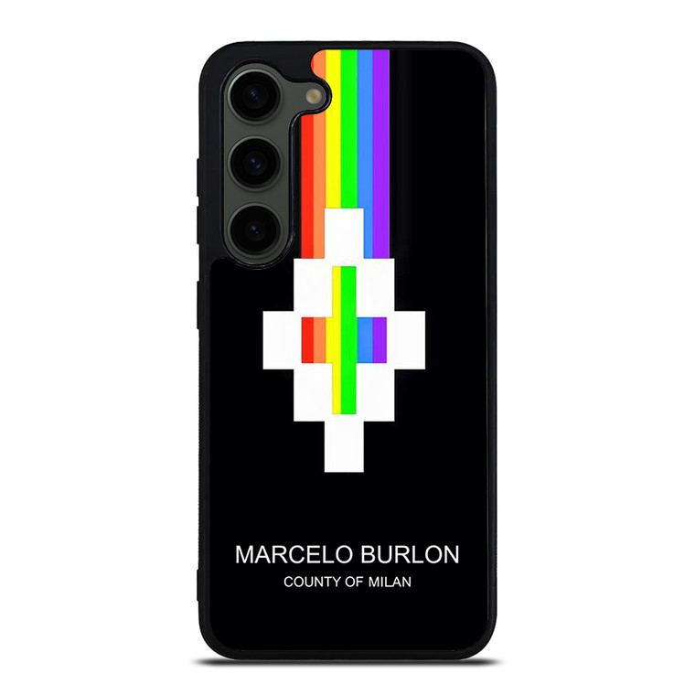 MARCELO BURLON MILAN RAINBOW LOGO Samsung Galaxy S23 Plus Case Cover