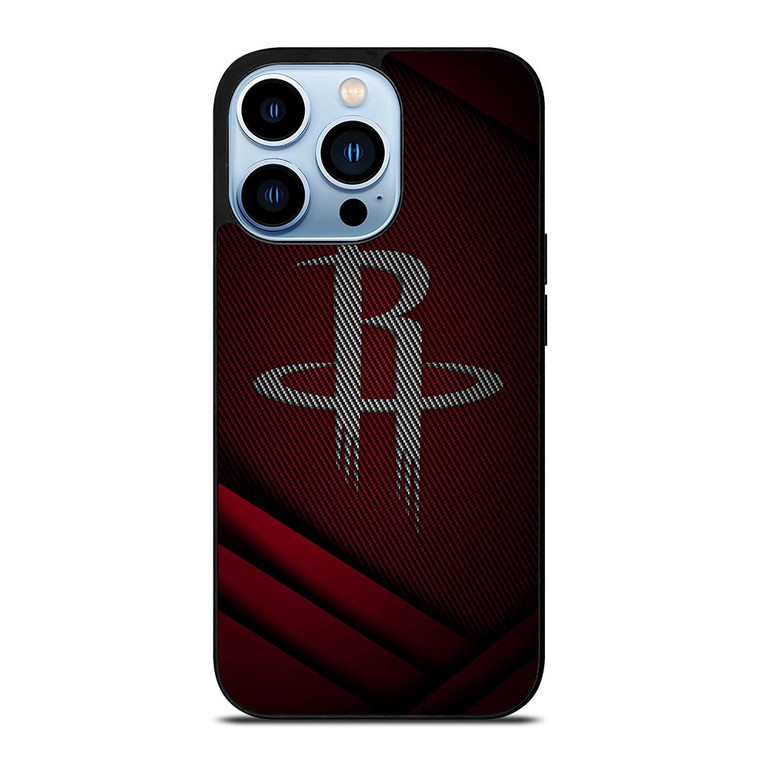 HOUSTON ROCKETS CARBON LOGO iPhone 13 Pro Max Case Cover