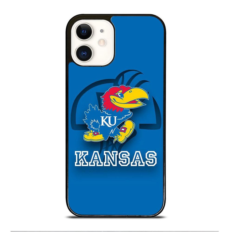 KANSAS JAYHAWKS BASKETBALL LOGO iPhone 12 Case Cover