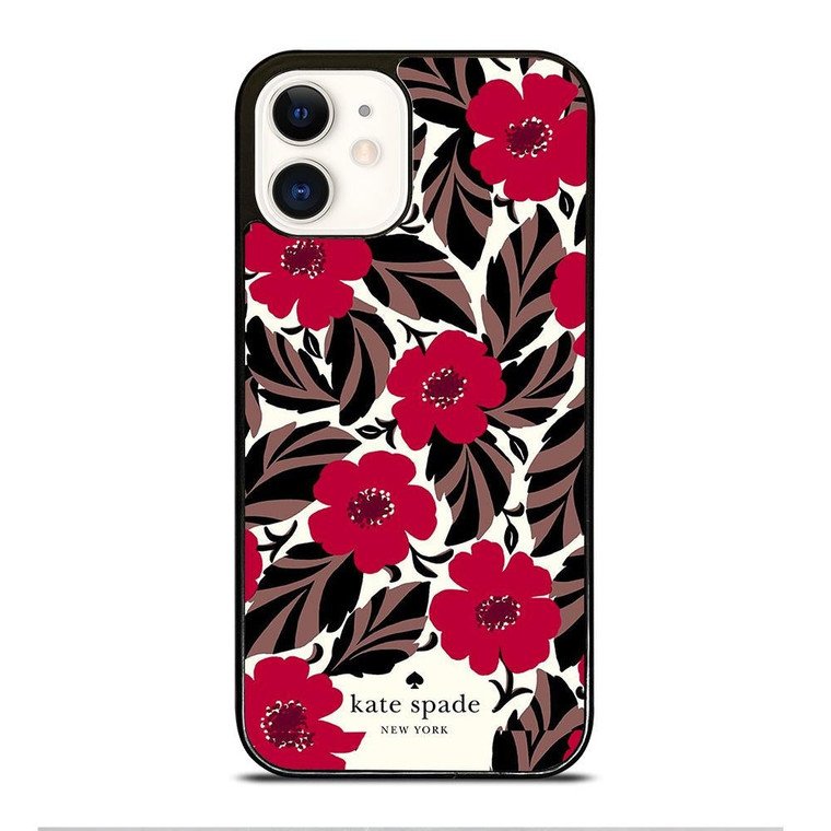 KATE SPADE FLOWER RED iPhone 12 Case Cover
