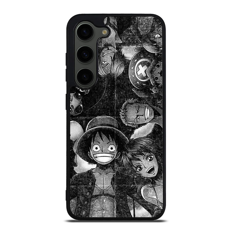 ONE PIECE BLACK WHITE GRUNGE ALL Samsung Galaxy S23 Plus Case Cover