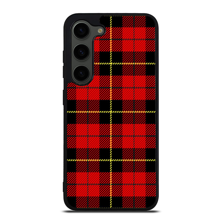 RED BLACK TARTAN PATTERN Samsung Galaxy S23 Plus Case Cover RED BLACK TARTAN PATTERN Samsung Galaxy S23 Plus Case Cover