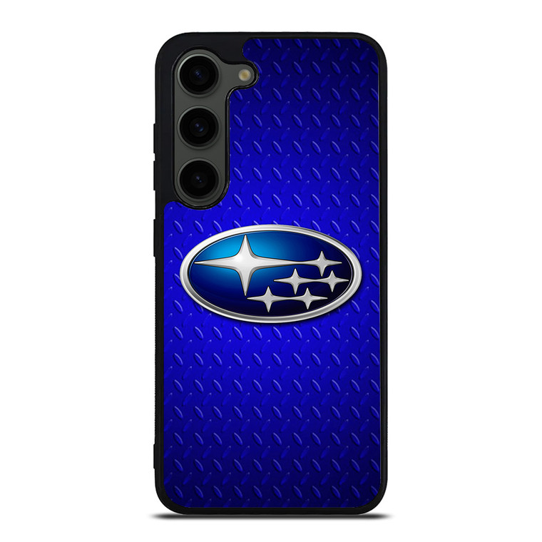 SUBARU BLUE METAL LOGO Samsung Galaxy S23 Plus Case Cover