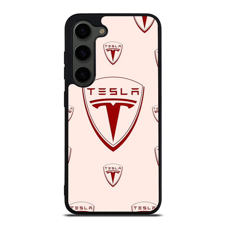 TESLA CAR LOGO COLLAGE Samsung Galaxy S23 Plus Case Cover