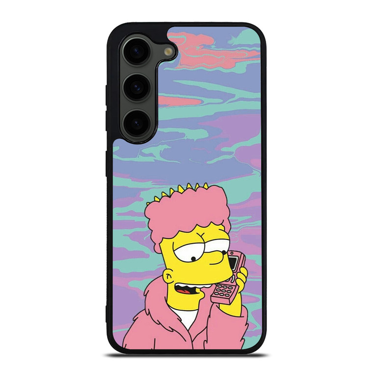 TIE DYE PATTERN BART SIMPSON Samsung Galaxy S23 Plus Case Cover