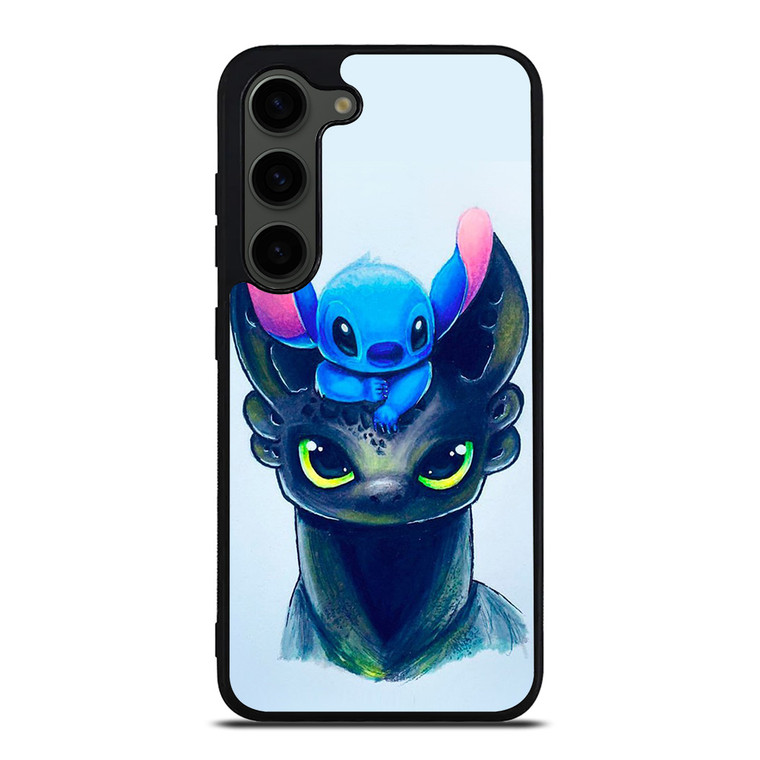 TOOTHLESS AND STITCH ART Samsung Galaxy S23 Plus Case Cover
