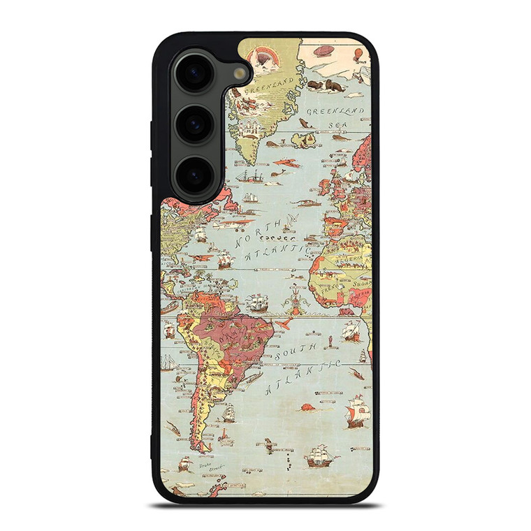 VINTAGE MAP Samsung Galaxy S23 Plus Case Cover