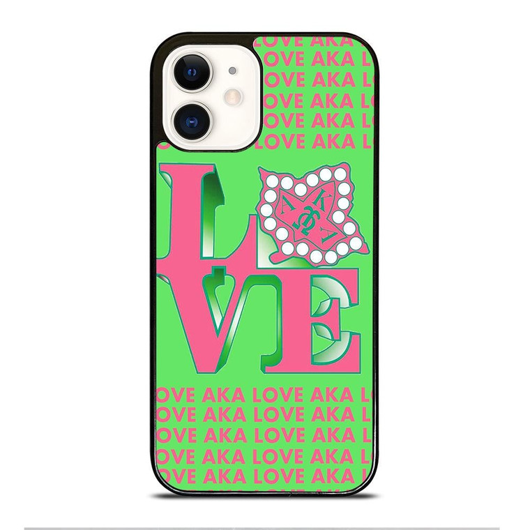 LOVE AKA PINK AND GREEN iPhone 12 Case Cover