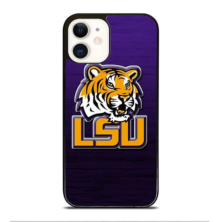 LSU TIGERS  WOODEN LOGO iPhone 12 Case Cover