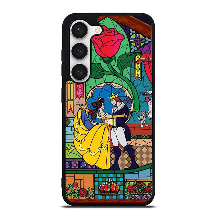 BEAUTY AND THE BEAST SETENED GLASS Samsung Galaxy S23 Case Cover