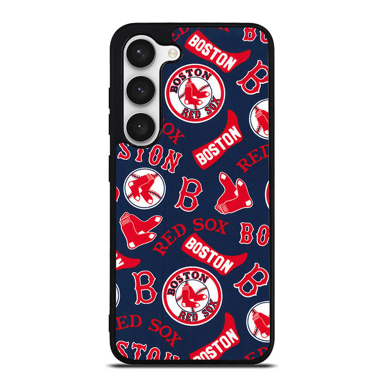 BOSTON RED SOX BASEBALL PATTERN Samsung Galaxy S23 Case Cover