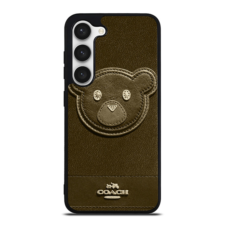 COACH NEW YORK BROWN BEAR Samsung Galaxy S23 Case Cover