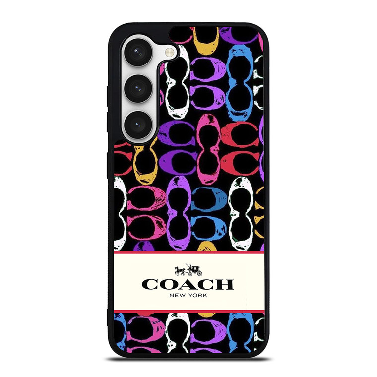 COACH NEW YORK PATTERN COLOR Samsung Galaxy S23 Case Cover